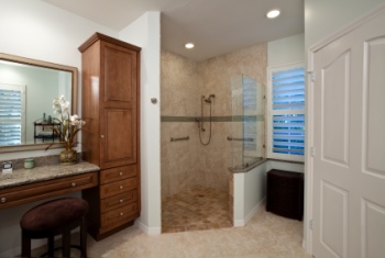 Remodeled bathroom in Pomonok, NY by Total Builder Construction Corp